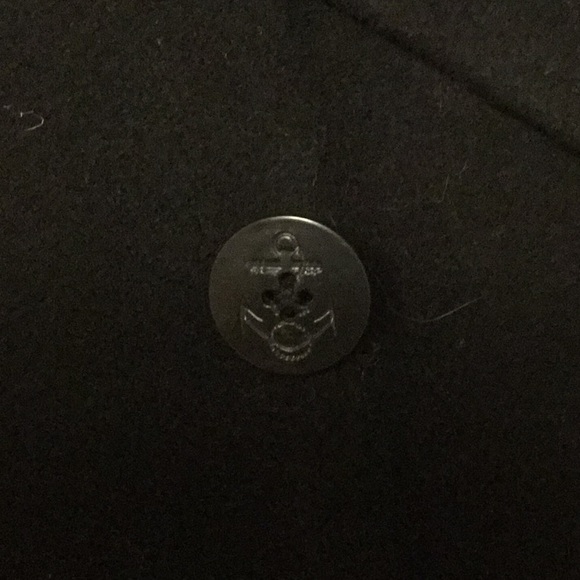 Men’s Aeropostale Small Black Pea Coat - Picture 4 of 5